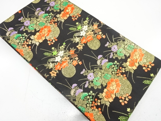 JAPANESE OBI FOR KIDS / WOVEN FLOWER BASKET